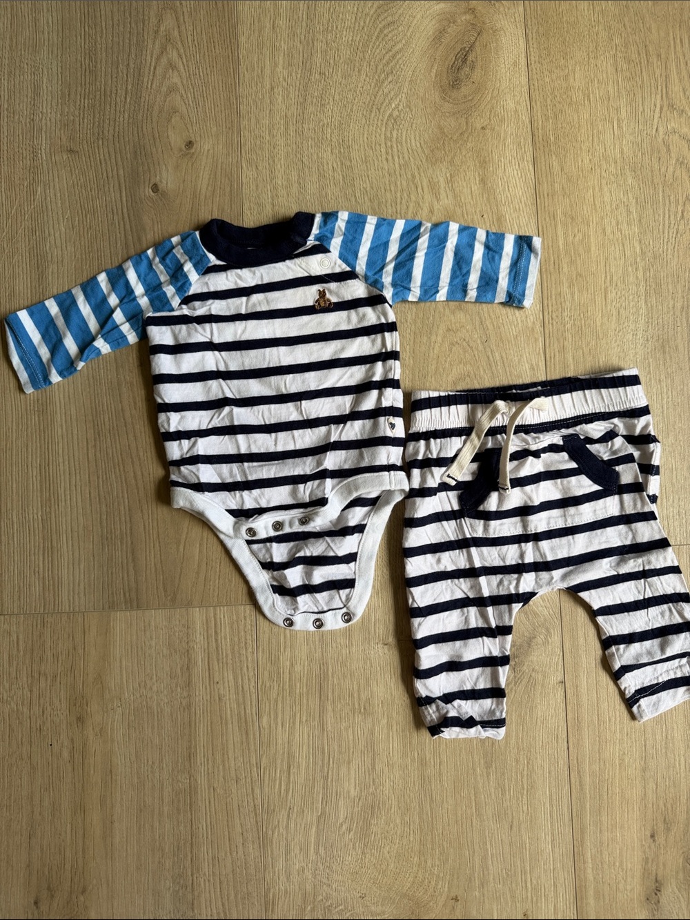 Baby Gap Striped Cotton Matching Sets Long Sleeve Long Pants 3 months